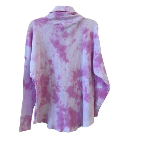 Calvin Klein Performance Pink Tie-Dye Turtleneck Sweater 2X 🩷 - Picture 3 of 9
